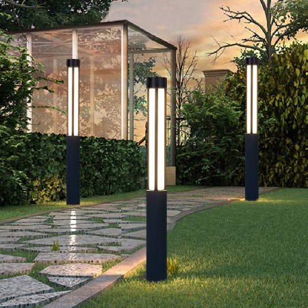 現(xiàn)代簡約LED柱形庭院燈防水亞克力戶外公園別墅小區(qū)景觀燈可定制