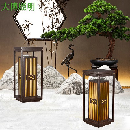 不銹鋼led柱頭燈電鍍拉絲高檔小區別墅花園庭院草坪燈廠家批發