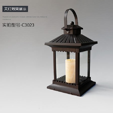 LED風(fēng)燈簡(jiǎn)約田園落地式鋁制戶外防水公園草坪庭院柱頭燈廠家批發(fā)