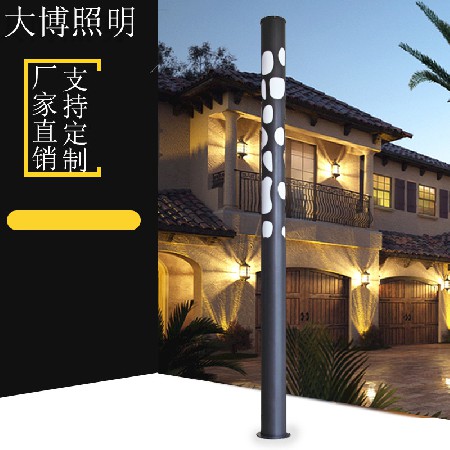 led景觀燈鋁制雕花鏤空工藝圓形景觀燈廣場裝飾庭院燈景觀燈柱