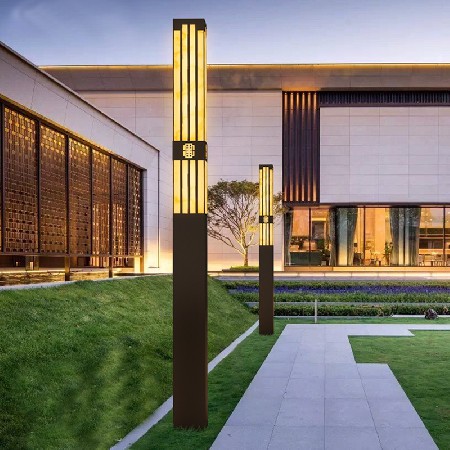 LED草坪燈道路照明景觀燈鋁制方形戶外新中式小區(qū)庭院燈廠家批發(fā)